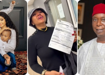 Regina Daniels & sons | Ned Nwoko