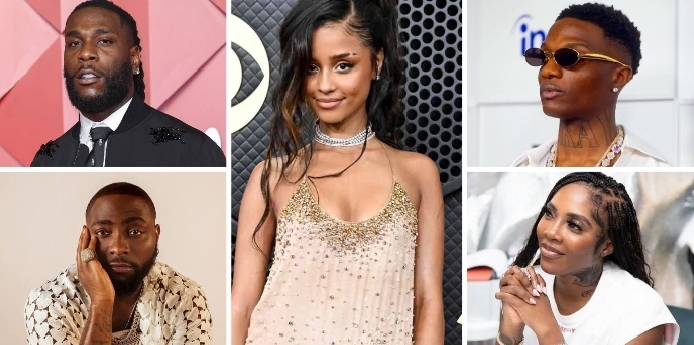 Tyla's dominance against Wizkid, Davido, Burna Boy, others