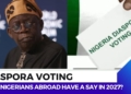 2027 elections: Nigerian Diaspora voting