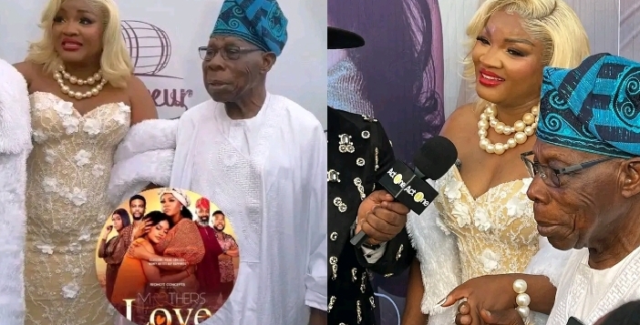 Obasanjo at Omotola Jalade's movie premiere