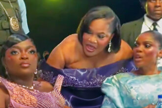 Funke Akindele, Toyin Abraham at Iyabo Ojo's movie premiere