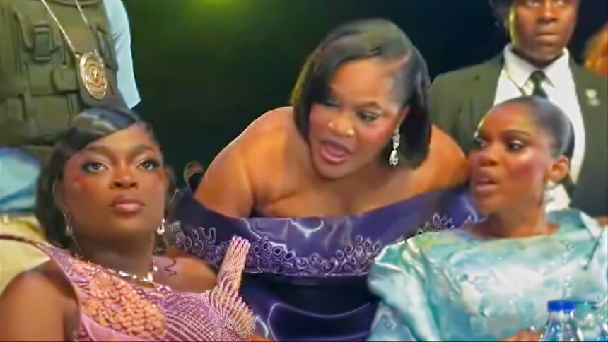 Funke Akindele, Toyin Abraham at Iyabo Ojo's movie premiere