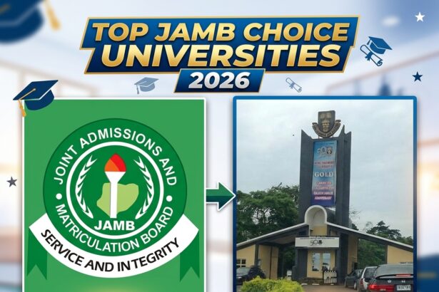 top JAMB choice universities 2026