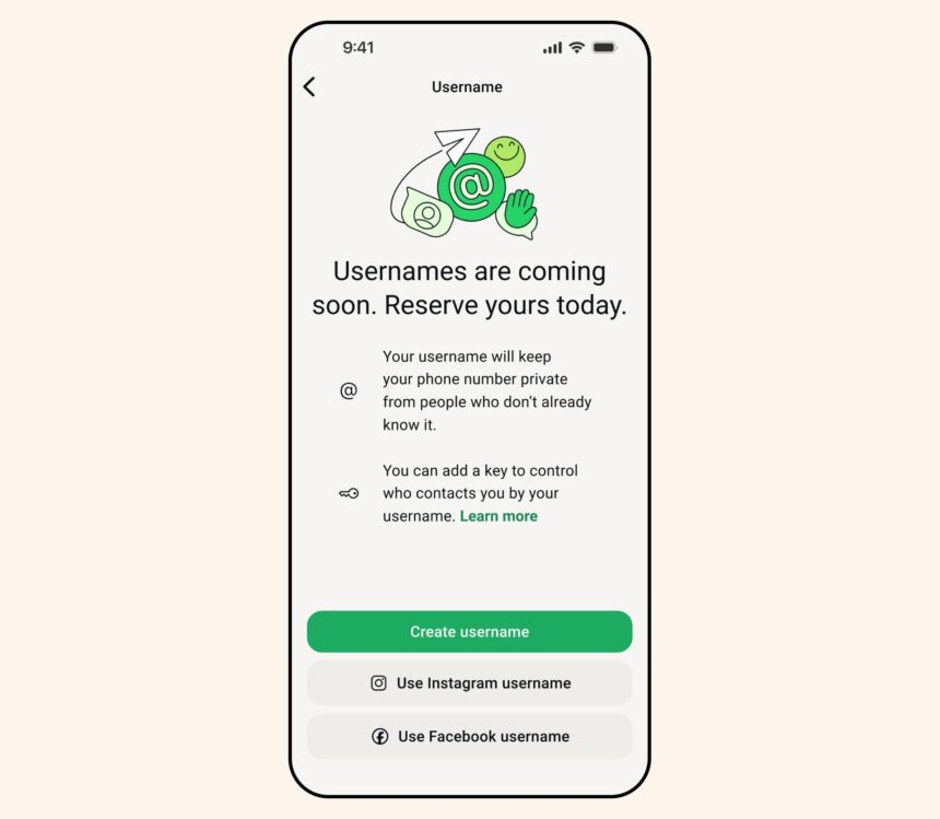 whatsapp usernames
