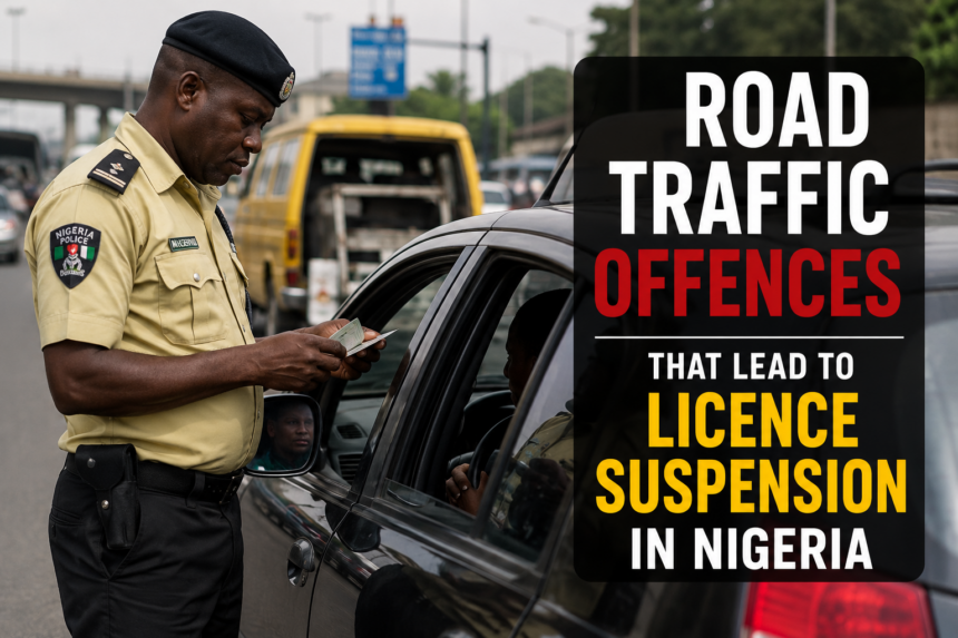 Road Traffic Offences That Lead to Licence Suspension in Nigeria