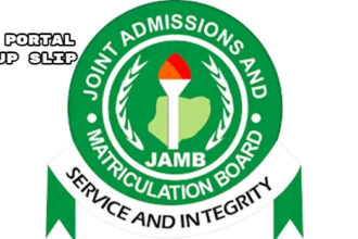JAMB Mop-Up Slip