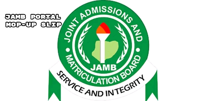 JAMB Mop-Up Slip