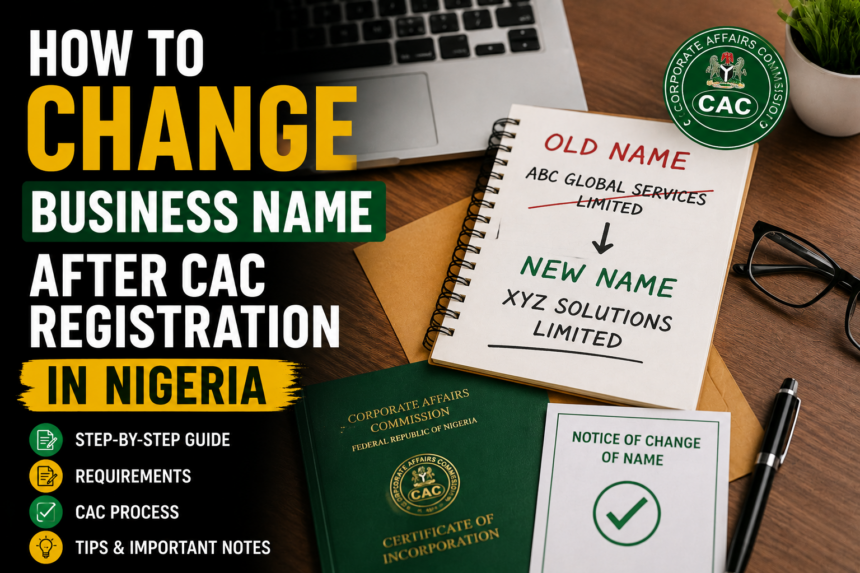 How to Change Business Name After CAC Registration in Nigeria