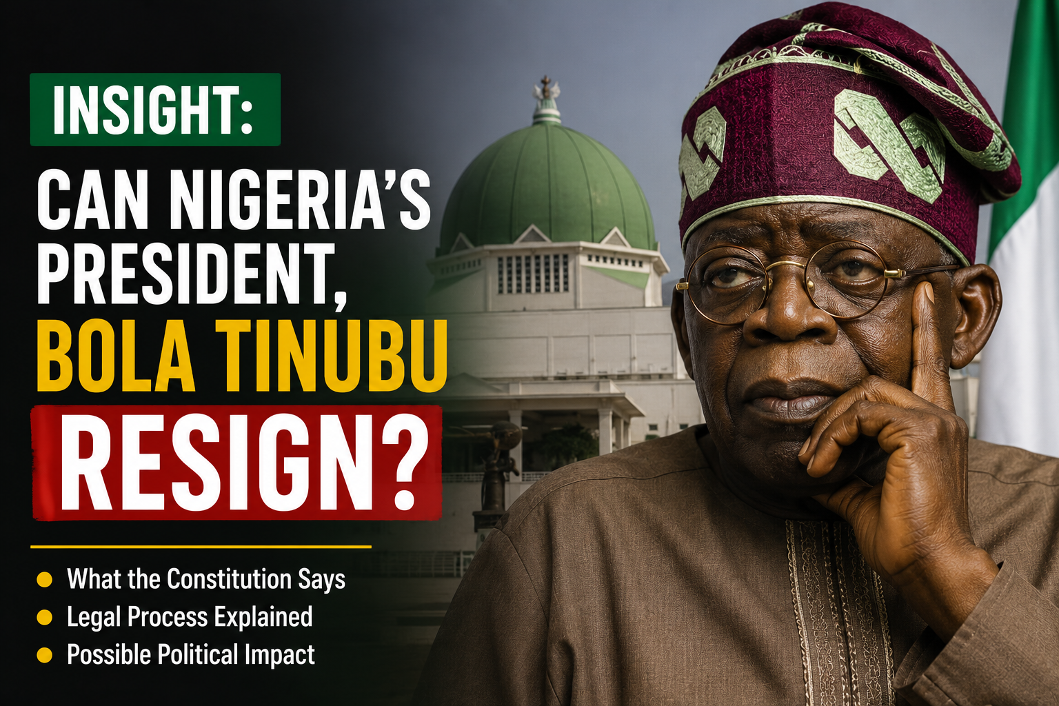 INSIGHT: Can Nigeria's President, Bola Tinubu Resign?
