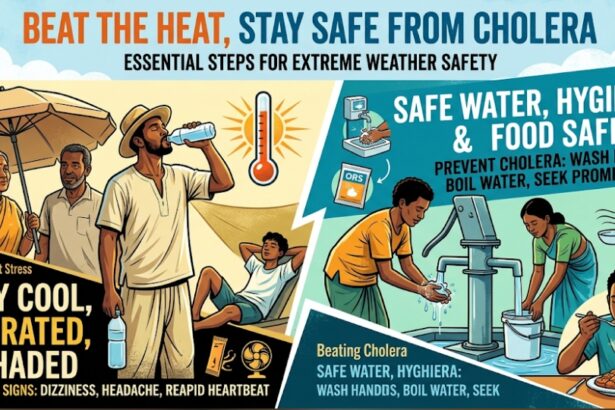 CHOLERA AND HEAT STRESS: Essential steps to stay safe during extreme weather