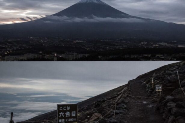 boy left on mount fuji