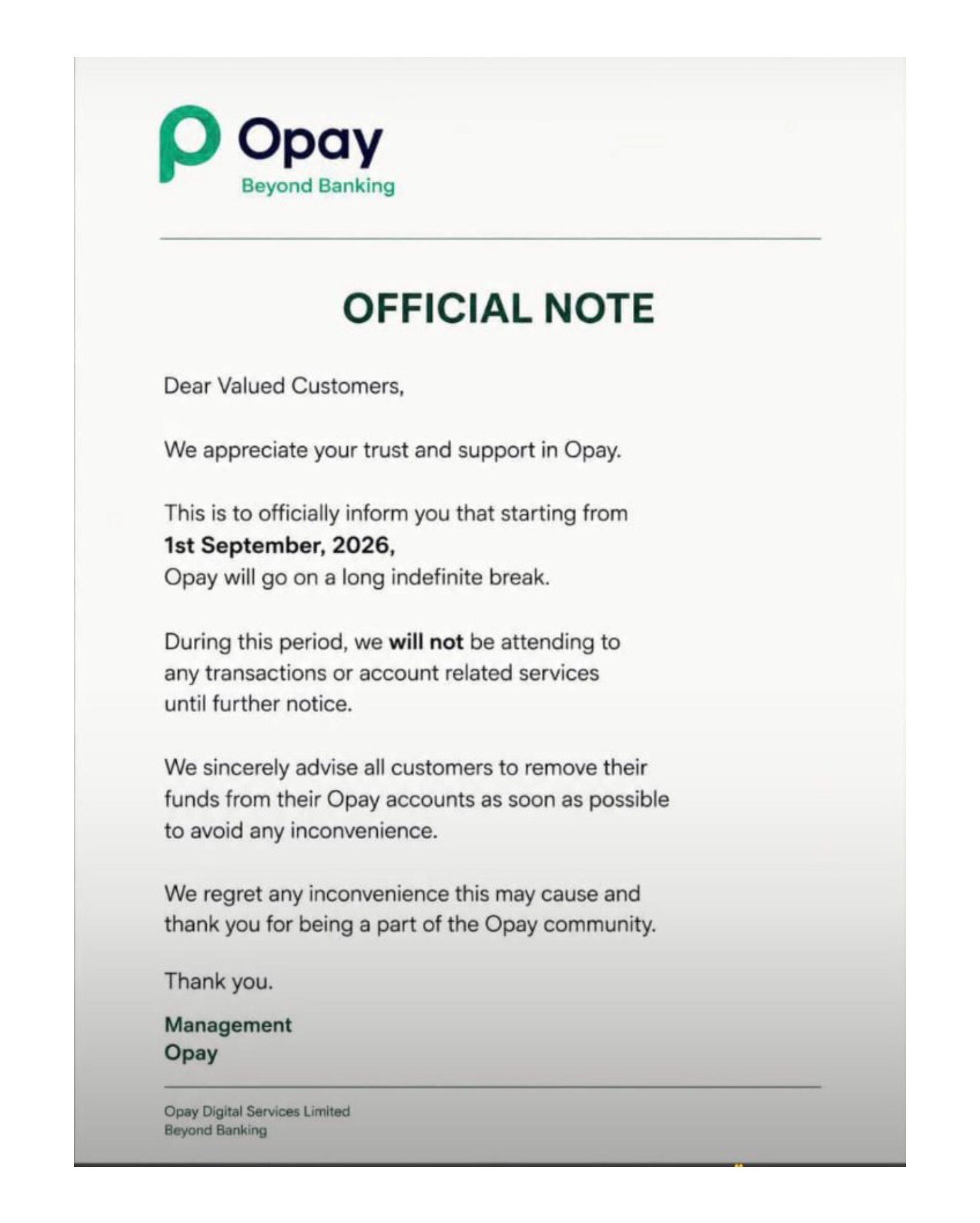 opay news