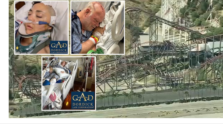 six flags roller coaster brain injury