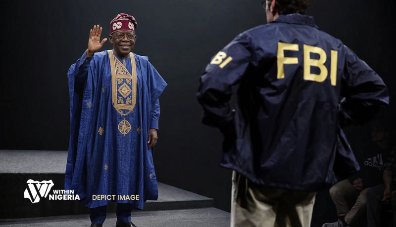 Depict Image of President Tinubu, an FBI Agent