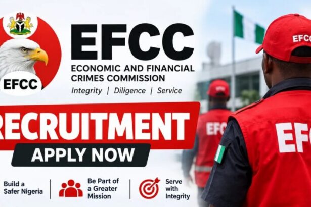 EFCC recruitment information for October 2026, including available positions and application requirements.