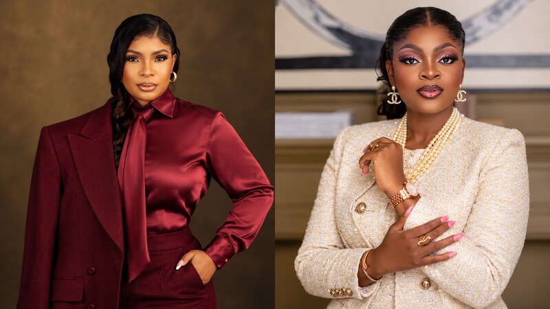 Nollywood actresses Laide Bakare and Eniola Badmus amid renewed reports of their public feud