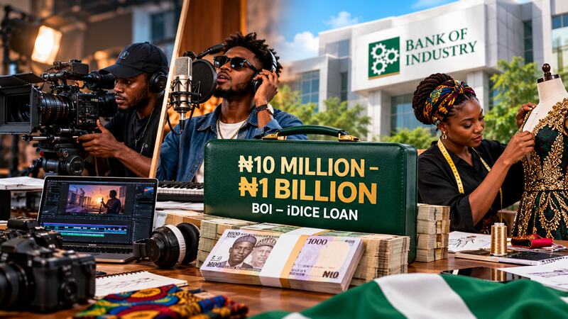 Nigerian film, music and fashion businesses seeking BOI–iDICE financing in 2026