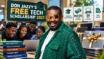 Nigerian student learning technology skills on a laptop, illustrating the Don Jazzy Tech Scholarship 2027