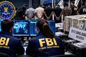 FBI report on six captured most-wanted fraud suspects and a separate global crackdown involving nearly $17 billion in seizures
