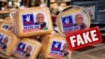 Comparison of the original campaign bread image bearing Bola Tinubu's photograph and the altered version showing Peter Obi