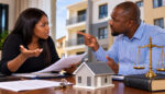 Nigerian tenant discussing a rent dispute with a landlord