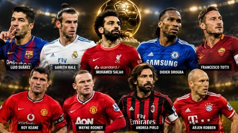 Nine stars who never made the Ballon d’Or top three despite stellar careers