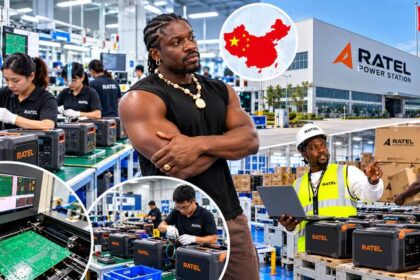 VeryDarkMan showing the Ratel power station production line inside a factory in China.