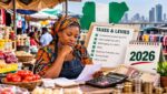 Nigerian small business owner reviewing financial records and calculating business taxes in 2026