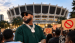 Davido and Governor Ademola Adeleke amid controversy over the singer’s Lagos concerts.