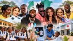 Nigerian entertainers Davido, Burna Boy, Tiwa Savage and Tonto Dikeh featured in a report on celebrity donations, scholarships and community projects