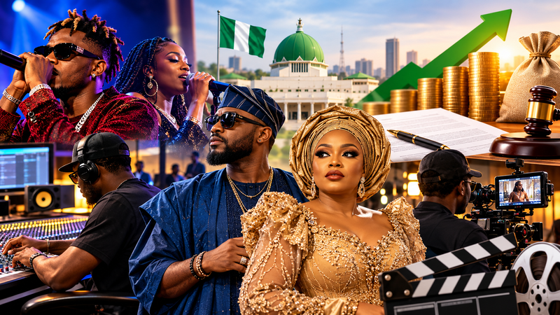 Nigerian film production and music recording professionals representing the entertainment industry's tax incentives