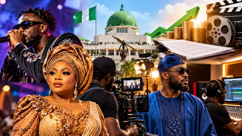 Nigerian film production and music recording professionals representing the entertainment industry's tax incentives