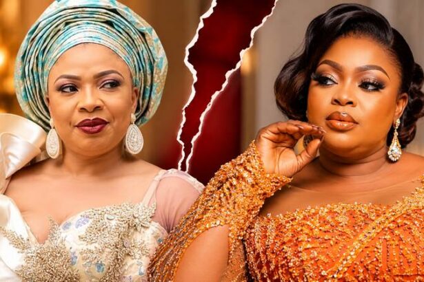 Nollywood actresses Laide Bakare and Eniola Badmus amid renewed reports of their public feud