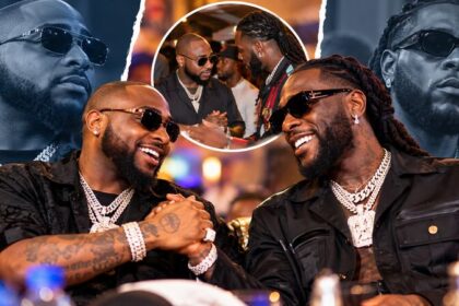 Davido and Burna Boy amid speculation about a possible reconciliation following a reported encounter in Lagos.