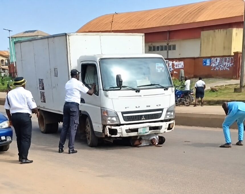 JUST IN: Truck crushes vehicle inspection officer to death in Ondo