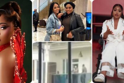 Regina Daniels amid online discussion about reported rehabilitation claims and a viral family video.