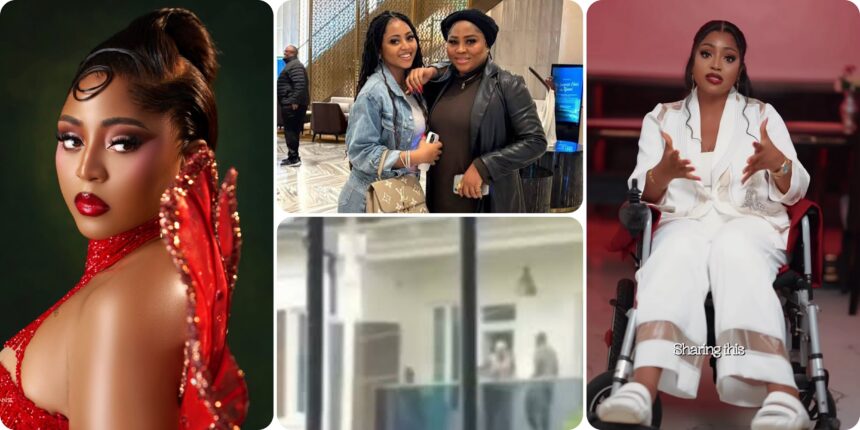 Regina Daniels amid online discussion about reported rehabilitation claims and a viral family video.