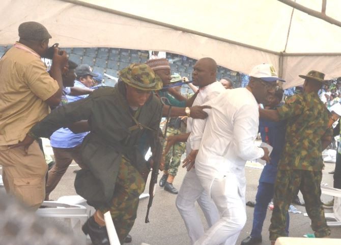 Delta State delegates exchange blows at the?APC Convention (Photos)