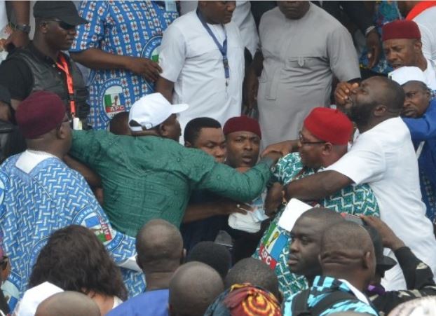 Delta State delegates exchange blows at the?APC Convention (Photos)