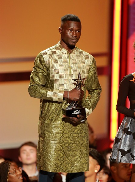 "Malian Spiderman" who scaled building to save child in France honoured at BET Awards (Photos)