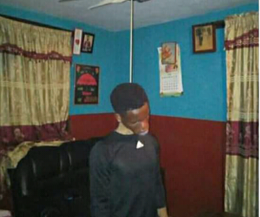 Young Nigerian man commits suicide in Lagos (disturbing photos)