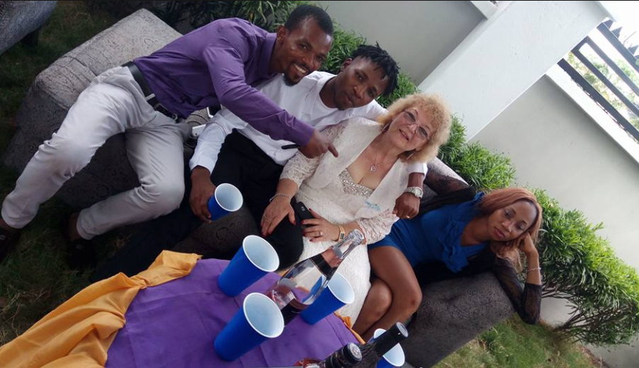 Young Nigerian man marries his much older white lover in Enugu state but social media users notice something odd in the photos