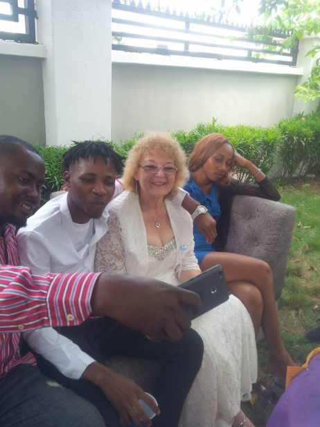 Young Nigerian man marries his much older white lover in Enugu state but social media users notice something odd in the photos