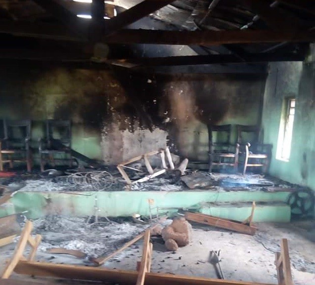 Photos from herdsmen attack in Plateau state; four killed, Church, hospital and 17 houses razed