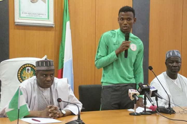 Sokoto state governor gifts Super Eagles player, Abdullahi Shehu, 4-bedroom apartment