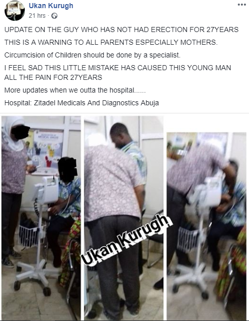 27-year-old man who has never had an erection before undergoes surgery in Abuja (photos)