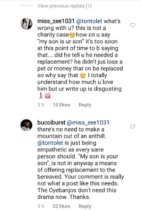"My son is your son" Peter Okoye and Tonto Dikeh tell Dbanj as they console him for the loss of his son and social media users call them out for being "insensitive"