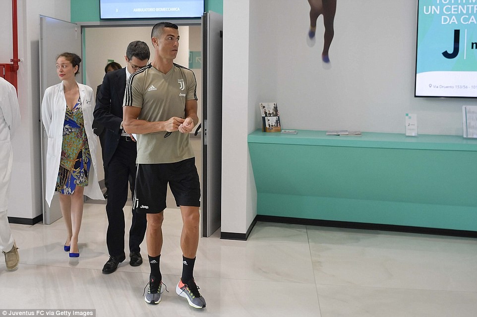 Photos of Cristiano Ronaldo as he undergoes his medical ahead of ?100m move to Juventus?
