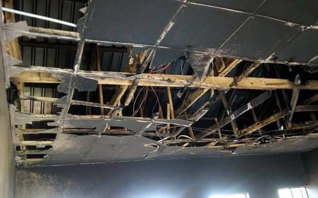 Photos: Hoodlums burn down two school renovated by Dino Melaye 