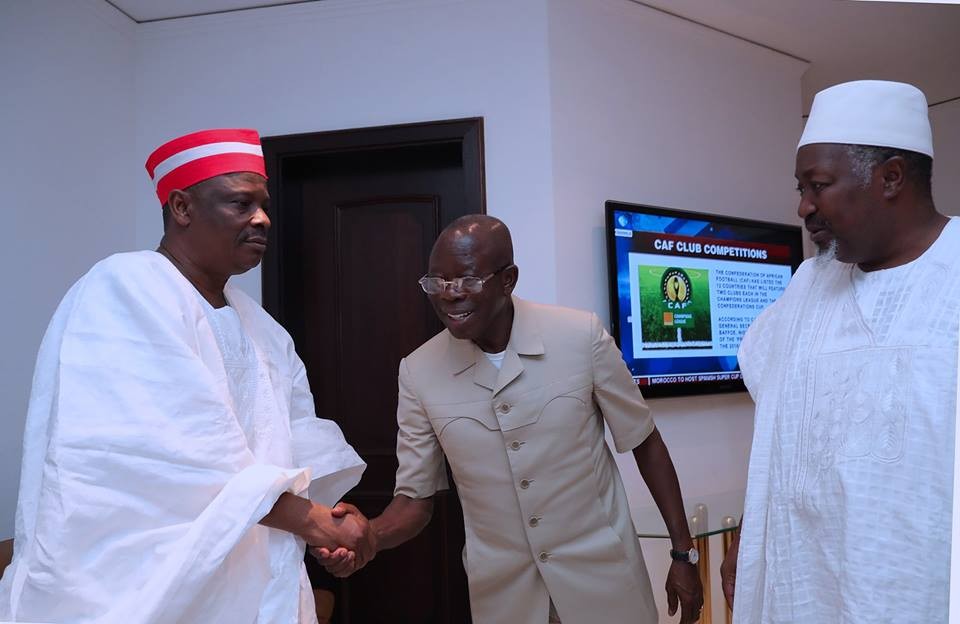 Photos: Senator Kwankwaso met President Buhari last night, this morning he defected from APC to PDP